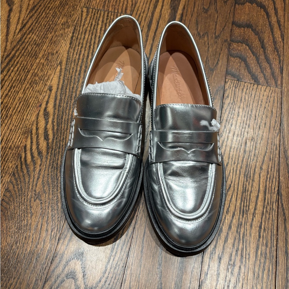 Women’s Madewell Silver Loafers